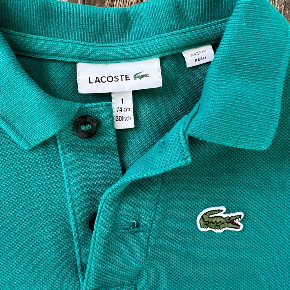 Toddler Lacoste polo shirt size 1. Clean, in good condition